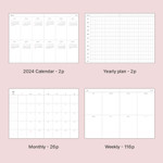 Contents of 2024 Near Signature B6 Dated Weekly Diary Planner