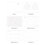 Planner sections - 2024 Journal Journey A5 Dated Weekly Planner Diary