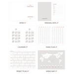 Planner sections - 2024 Brilliant A5 Dated Weekly Planner Agenda