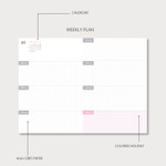 Weekly plan - Jam studio 2024 Table Long Dated Weekly Diary Planner