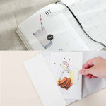 Ribbon bookmark, Clear PVC cover