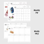 Monthly, Weekly - 2024 Moderato Vintage Object B6 Dated Weekly Diary