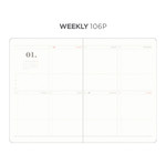 Weekly plan - 2024 Dot Your Day Dated B6 Weekly Planner Diary