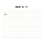 Monthly - 2024 Dot Your Day Dated B6 Weekly Planner Diary
