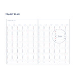 Yearly plan - 2024 A Piece of Basic B6 Dated Weekly Diary Planner