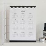 Yearly calendar - 2024 Pattern Monthly Standing Flip Desk Calendar
