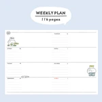 Weekly plan - 2024 Blah Blah B6 Dated Weekly Diary