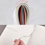 Opens flat, Ribbon bookmark - 2024 My Story A5 Dated Weekly Planner Diary