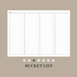 Bucket list -  2024 The Classic B5 Dated Monthly Planner