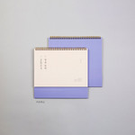 Purple - 2024 Daily life Monthly Standing Flip Desk Calendar
