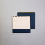 Navy - 2024 Daily life Monthly Standing Flip Desk Calendar