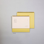 Yellow - 2024 Daily life Monthly Standing Flip Desk Calendar