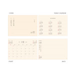 Calendar sections - 2024 Daily life Monthly Standing Flip Desk Calendar
