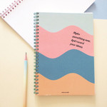 Wave - Make Something New A5 Twin Wire Plain Notebook