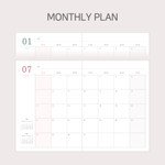 Monthly plan - 2024 Hello Small Dated Weekly Diary Planner