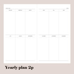 Yearly plan - 2024 Daily Log Small Dated Weekly Diary Planner