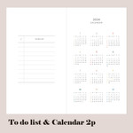 To do list and calendar - 2024 Daily Log Small Dated Weekly Diary Planner