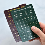 Classy Textured Leather Index Tab Sticker