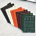 Classy Textured Leather Index Tab Sticker