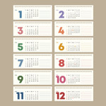 2024 Welcome Small Monthly Standing Desk Calendar