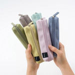 7 Colors - Byfulldesign Semi Single Zipper Pencil Case