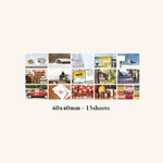 6 X 4cm - Indigo Finland Mind Travel Photo Sticker Pack
