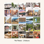 7 X 7cm - Indigo Finland Mind Travel Photo Sticker Pack