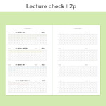 Lecture Check - Dash and Dot Lucky 100days Dateless Daily Study Planner