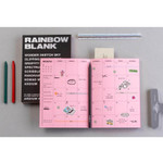 usage example of Ardium Rainbow Hardcover Dateless Monthly Planner Notebook