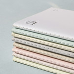 Tread-Sewn Binding - After The Rain Dum Dum B6 Lined Grid Notebook