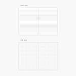 lined grid notebook - After The Rain Dum Dum B6 Lined Grid Notebook
