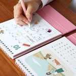 Usage example of Indigo 2024-25 Happy 18 Months Stnading Desk Calendar