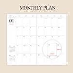 Monthly plan - 2026 Official Slim Dated Monthly Planner Scheduler