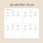 Quarterly plan - 2026 Official Slim Dated Monthly Planner Scheduler