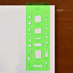 Neon Green - Play Obje Plepic Cute Out PVC Soft Template Bookmark