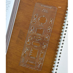 Clear - Play Obje Plepic Cute Out PVC Soft Template Bookmark