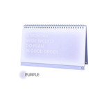 Purple - Wanna This DO 6 Months Dateless Weekly Desk Study Planner