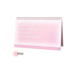 Pink - Wanna This DO 6 Months Dateless Weekly Desk Study Planner