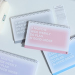 Wanna This DO 6 Months Dateless Weekly Desk Study Planner