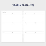 Yearly Plan - Indigo 2026 Gibon A4 Dated Monthly Planner