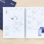 Monthly Plan - Indigo 2026 Gibon A4 Dated Monthly Planner-