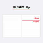 Lined Note - Indigo 2026 Lunar Dated Weekly Diary