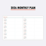 2026 Monthly Plan - Indigo 2026 Lunar Dated Weekly Diary