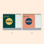 Color - GMZ 2026 Check Dual Life Desk Calendar Scheduler