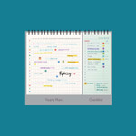 Yearly Scheduler - GMZ 2026 Check Dual Life Desk Calendar Scheduler
