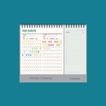 100 days challenge - GMZ 2026 Check Dual Life Desk Calendar Scheduler