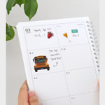 Weekly plan - Indigo 2025 Gibon A5 Dated Weekly Planner