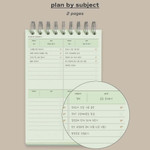 Plan By Subject - Iconic Flow 6 Months Desk Study Planner