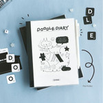 PVC cover with pen holder - Iconic 2026 Doodle A5 Dated Weekly Planner PVC cover with pen holder - Iconic 2026 Doodle A5 Dated Weekly Planner