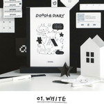 White - Iconic 2026 Doodle A5 Dated Weekly Planner White - Iconic 2026 Doodle A5 Dated Weekly Planner